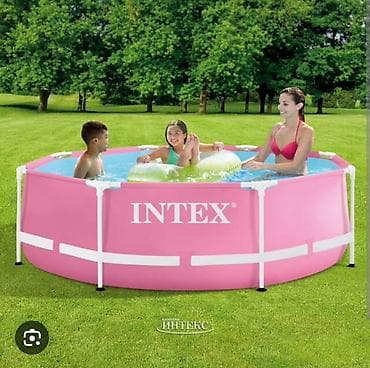 цветов: Каркасный бассейн Intex Pink Metal Frame Pool - Форма: круглый - — 2