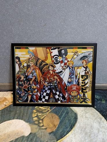 Освещение: Плакаты One Piece в рамах - Серия постеров с героями аниме/манги One — 6