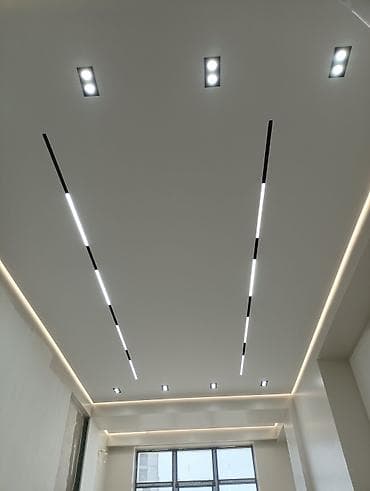 натяжной потолок цена за м2: Натяжные потолки с интегрированным освещением, дизайнерские работа — 1