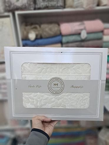 матрас тошок: Набор махровых полотенец Nuriey Home, в составе :Банное и полубанное — 1