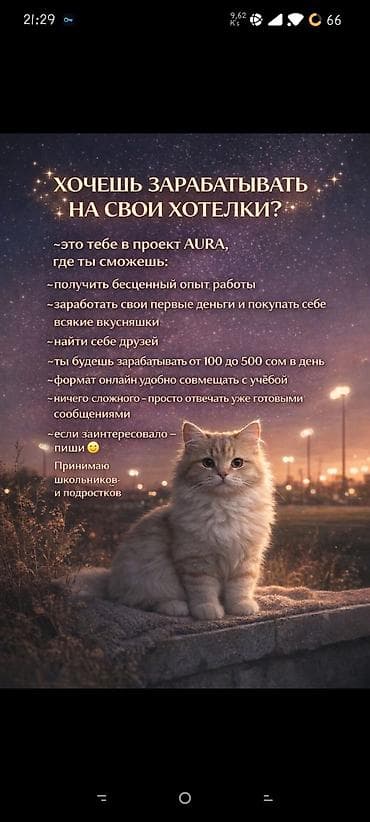 работа в аламедин 1: 🔥Онлайн-подработка с гибким графиком! 💰Доход: от 500 сом в день, при — 1