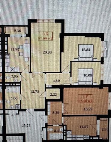 3 комнаты, 89 м², Элитка, 4 этаж, ПСО (под самоотделку) — 3