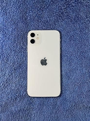 iphone 16 plus: IPhone 11, Б/у, 128 ГБ, Белый, 71 % — 1