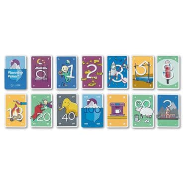 набор фишек для покера: Planning Cards Agile Покерные карты гибкого планирования для 4 — 2
