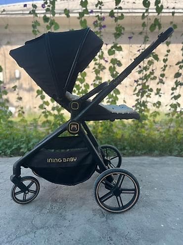 Коляскалар: Балдар арабасы, түсү - Кара, Колдонулган — 3