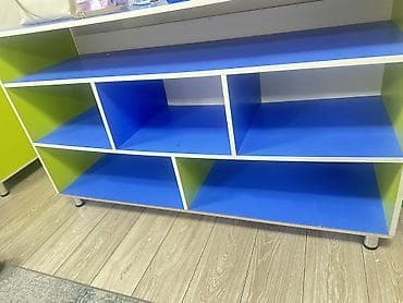 саунд бар: Тумба и подставка для телевизора, Напольная, ЛДСП, цвет - Синий — 3