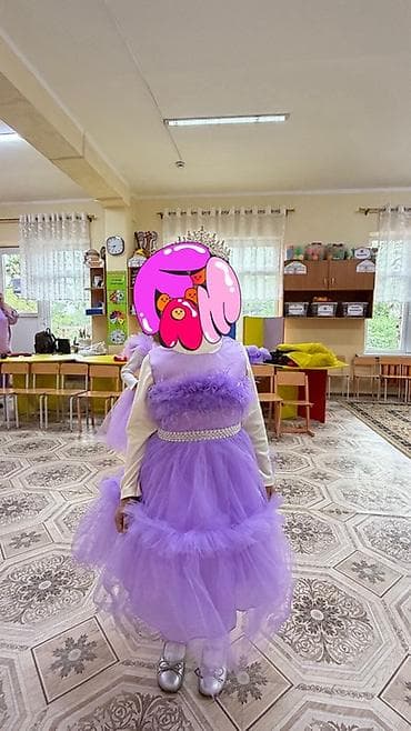 для балета: Детское платье, цвет - Фиолетовый — 1