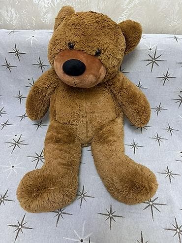 Мягкая игрушка — плюшевый медведь - Классический коричневый мишка с at lalafo.kg Мягкая игрушка — плюшевый медведь - Классический коричневый мишка с