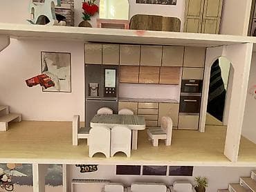 Игровые комплексы: Домик для куклы — 3‑этажный особняк с мебелью из экологически чистого — 4