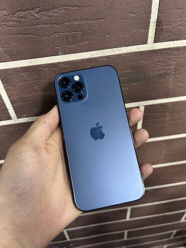 IPhone 12 Pro, Б/у, 128 ГБ, Pacific Blue, Коробка, 100 %