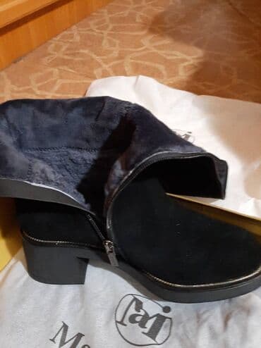 сапоги зимние женские натуральная кожа натуральный мех распродажа: Сапоги, 39, Новый, цвет - Черный, Самовывоз — 7