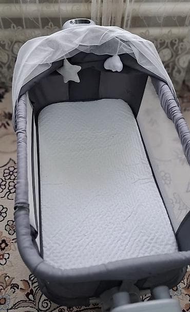 sofa bed: Детская прикроватная колыбель Coolbaby, серый цвет. - Формат 2-в-1 — 5