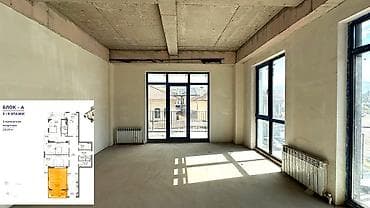 5: 5 и более комнат, 218 м², Орто-Сай с. Элитка, 3 этаж, ПСО (под самоотделку) — 3