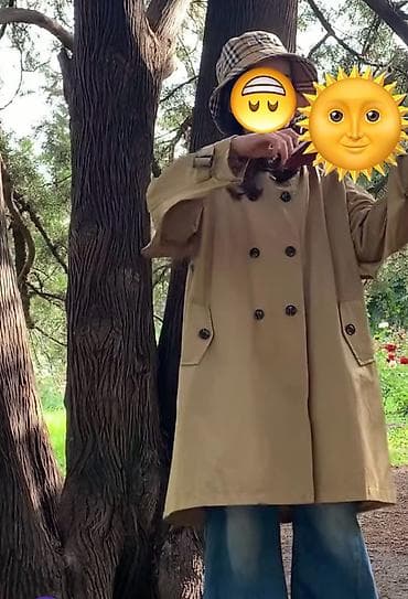 брюки трубы: Бежевый тренч/плащ свободного кроя Уверсальная база в гардеробе. на — 9