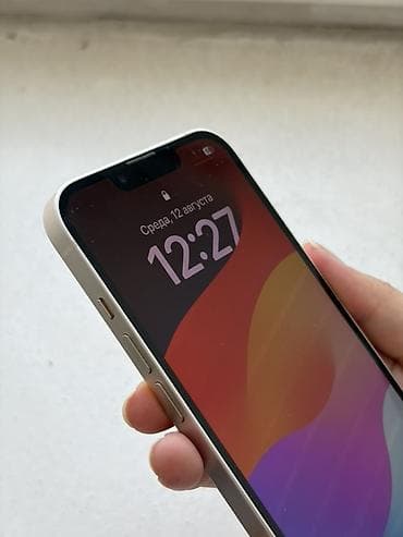 iphone xd: IPhone 13, Б/у, 128 ГБ, Старлайт, Чехол, Кабель, Коробка, 74 % — 5