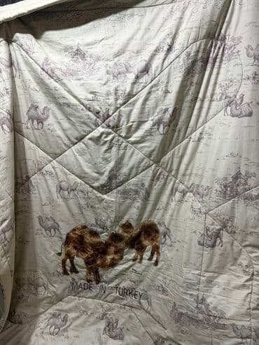 двуспальное одеяло из шерсти: Одеяло, Турция, Б/у, Верблюжья шерсть, Все сезоны — 1