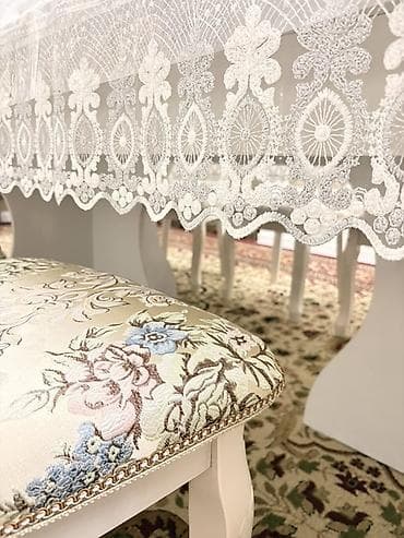 стол стул для гостиной: Стол и стул для зала, Б/у, цвет - Белый — 3