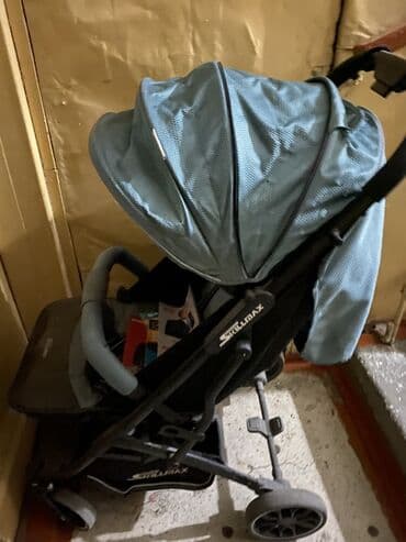 коляска бу бишкек: Коляска, цвет - Голубой — 1