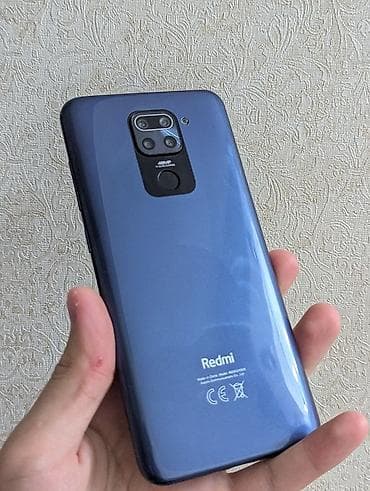 redmi 9a: Redmi, Redmi Note 9, Б/у, 64 ГБ, цвет - Синий, 2 SIM — 1