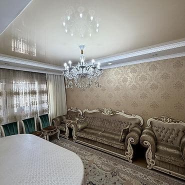 квартира в токмок: 3 комнаты, 66 м², 105 серия, 3 этаж, Евроремонт — 3