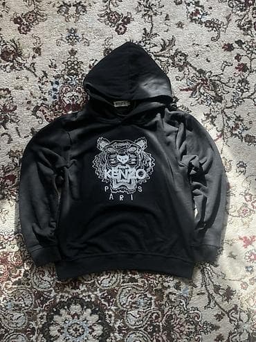 Худи Kenzo Paris с фирменной вышивкой тигра - Цвет: чёрный - — 1