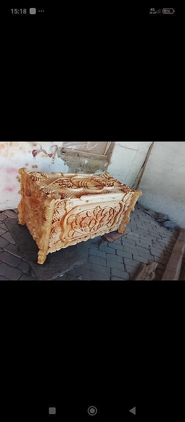 сонун мебел: Кийимдер үчүн тумба, Күзгүсүз, Жыгач — 5