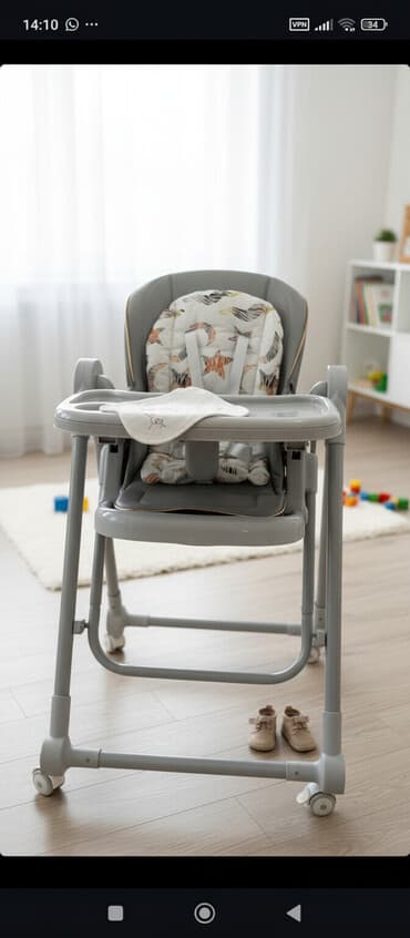 Стульчик для кормления, Другой бренд, Пластик, Другой вид, цвет - Серый