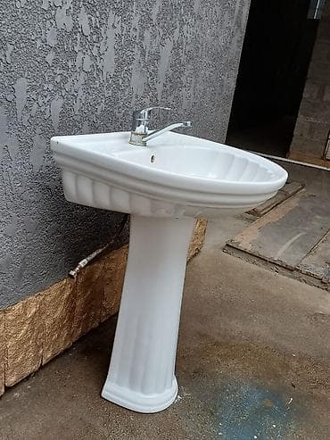 смесители бу: Раковина для ванной, Особенности: Глянцевое, Овальная форма, Материал: Керамика — 4