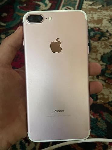 а 10 с: IPhone 7 Plus, Б/у, 128 ГБ, Rose Gold, Зарядное устройство, Чехол, 100 % — 10