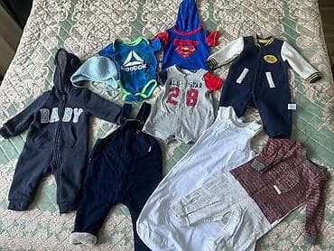 second hend: Вещи на 4-6 месяцев примерно в хорошем состоянии ( слип комбинезон — 1