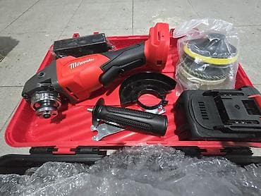 металлы: Аккумуляторная угловая шлифмашина Milwaukee (болгарка) в фирменном — 1