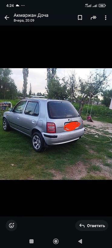 bmw 2: Nissan March: 2001 г., 1 л, Автомат, Бензин — 5