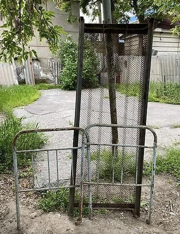 used bed: Односпальная кровать, Б/у, Каркас без матраса, длина - 195 см — 2