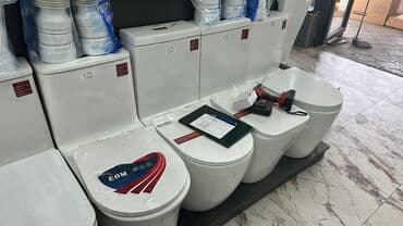 Унитаз Напольный, Материал: Фарфор