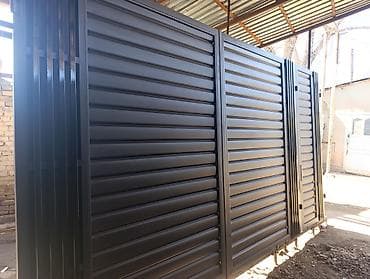 Распашные ворота: Металлические ворота и калитки - Материал: сталь, сварная конструкция — 2