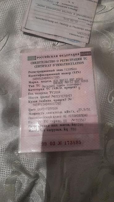 двигатель на мазда кронос: Daewoo Matiz: 2004 г., 0.8 л, Механика, Бензин, Хэтчбэк — 10