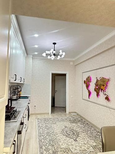 кок жар мкр: 2 комнаты, 82 м², Элитка, Дизайнерский ремонт — 4