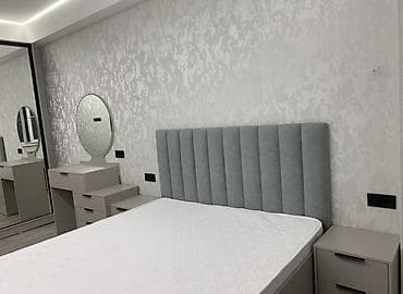 Спальные гарнитуры: Спальный гарнитур, Двуспальная кровать, цвет - Серый — 3