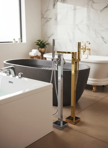 смисители: Представляем напольные смесители для ванны, доступные в различных — 1