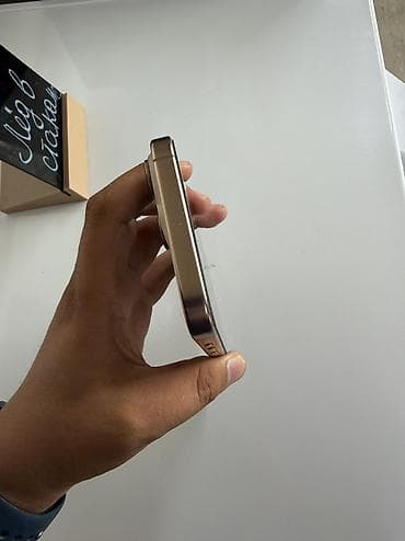 IPhone 16 Pro Max, Б/у, 256 ГБ, Desert Titanium, Зарядное устройство, Защитное стекло, Чехол, 96 % — 6