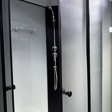 евро цепи: Душевая кабина Квадрат, Размер: 100 x 100 см, Высота поддона: 15 см,Покрытие: Прозрачный — 6