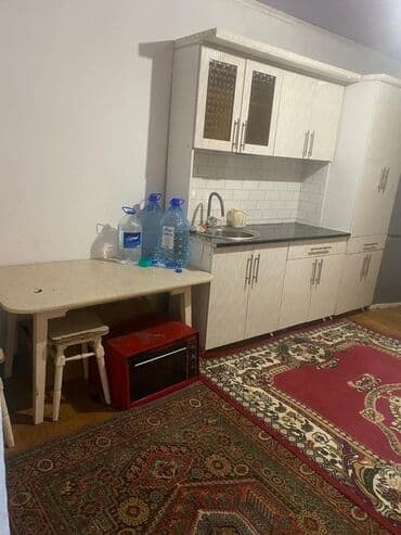 долгосрочная квартира ак орго: 1 комната, Агентство недвижимости, Без подселения, Без мебели — 1