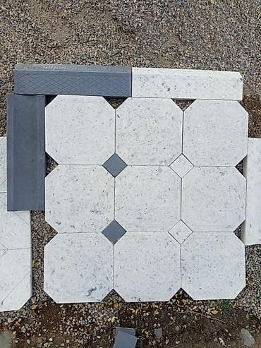 битоные: Тротуарная плитка с декоративным рисунком и вставками - Материал — 2