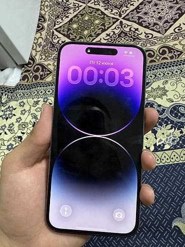 aiphone xs: IPhone 14 Pro Max, Б/у, 128 ГБ, Deep Purple, Зарядное устройство, Защитное стекло, Чехол, 79 % — 2