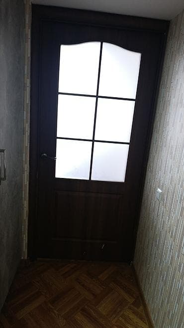 Дом и сад: Межкомнатная дверь, Б/у, Со стеклом, Двухстворчатая, Деревянная, Распашная, цвет - Коричневый — 3
