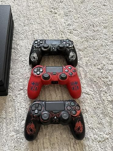 sony rx10: PlayStation 4 Pro (черная) + 3 геймпада DualShock 4 с кастомным — 2