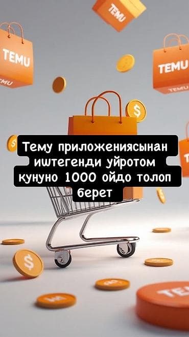 mini printer: Онлайн‑заработок через приложение TEMU - Услуга: обучение работе в — 1