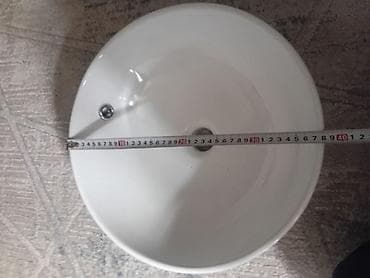 тумба в ванную комнату: Раковина для ванной, Особенности: Глянцевое, Круглая форма, Материал: Керамика — 5