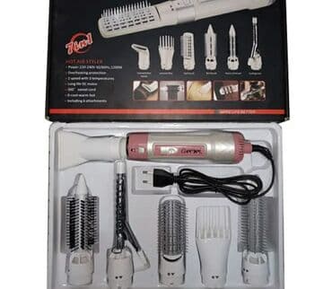 мини фен: Воздушный фен-щетка стайлер для волос Professional Hot Air Styler — 3