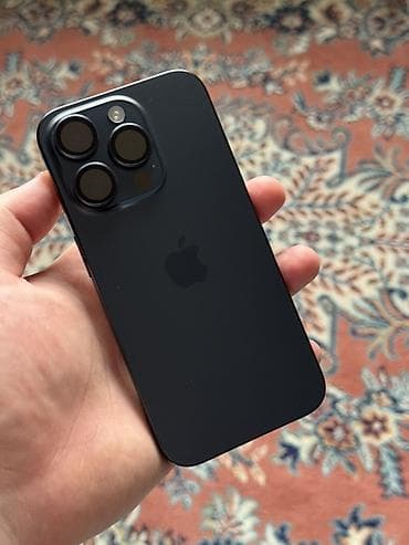 айфон в кридит: IPhone 15 Pro, Б/у, 256 ГБ, Blue Titanium, Защитное стекло, Чехол, Кабель, 86 % — 1